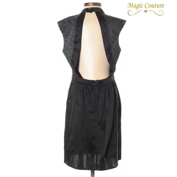 ❌SOLD❌ Twelfth Street by Cynthia Gatsby Open Back With Embroidery Detail🖤🖤🖤 - Picture 2 of 14